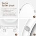 Elongated Toilet Seat  Quick-Release Hinges  Slow Close  Heavy Duty  Never Loosen  Aviation Material  White(18.5) White Elongated - Buy Online on GoSupps.com