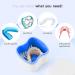Denture Case Orthodontic Retainer Holder with Strainer & Lid (Blue) - Soaking Cup for Night Guard & Mouth Guard Cleaning - Buy Online on GoSupps.com
