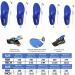 Walkomfy Plantar Fasciitis Pain Relief Orthotics - Arch Support Insoles for Men and Women - Blue - Sizes Men's 6-6.5, Women's 8-8.5 - Ideal for Walking, Running, Hiking - Buy Online on GoSupps.com