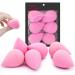 6 Pcs Makeup Blender Beauty Sponge Set - Latex-Free Sponges for Liquid, Cream, and Powder Foundation - Super Soft Beauty Blender Set in Light Pink - Buy Online on GoSupps.com