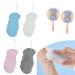 Super Soft Exfoliating Bath Sponge and Cartoon Hook Set Reusable Ultra Soft Spa Scrub Dead Skin Remove Bath Body Shower Sponge for Adults Children and Pregnant Women (4 Pcs)