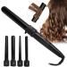 5-in-1 Curling Iron with LED Display - Adjustable Rapid Heating & 360 Rotatable Cord - Intelligent Temperature Control for Home & Salon - US Plug 100-240V - Buy Online on GoSupps.com