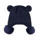 KAKU NANU Toddler Winter Hat Cute Double Pom Pom Earflap Hat Warm Beanie with Fleece Lined More Colors Suitable for Baby Boys and Girls from 6 Months to 4 Years 6-12 Months Dark Blue