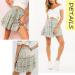 LAEMILIA Womens Floral Print Flared Mini Skater Skirt - Green - Buy Online on GoSupps.com