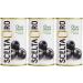Scelta Oro - Spanish Pitted Black Olives in Brine (350g Pack of 3) | Packed in Italy