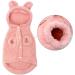 Winter Warm Small Dog Pajamas - Cute Rabbit Design Pet Coat for Chihuahua, Yorkie, Poodles - Pink, Chest 12.5, Back Length 8.5 - Buy Online on GoSupps.com
