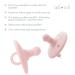 Ali+Oli Original Round Pacifier Set - Oat & Coco | Set of 2 BPA-Free Silicone Newborn Pacifiers | Baby Binkies with Concaved Shield | Compatible with Holder Clips - Buy Online on GoSupps.com