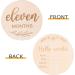 TOYANDONA Wooden Monthly Milestone Photo Cards - Double Sided Birthday & Baby Milestone Discs for Photo Props - Buy Online on GoSupps.com