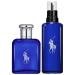 Ralph Lauren - Polo Blue - Eau de Toilette - Men's Cologne - Refillable Cologne Set - With Citrus Sage and Suede - 2.5 Fl Oz Bottle & 5.1 Fl Oz Refill