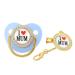 Comior Day & Night Schnuller Baby - Soft Blue Nipple Gold Bling Dummy for Newborns | International Shipping Available - Buy Online on GoSupps.com