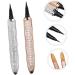 VINTORKY 2pcs Diamond Eyeliner Liquid Eye Liner Eyeliner Liquid Pen Lash Accessories Rose Gold Plated Assorted Color - Buy Online on GoSupps.com