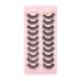 UAMOU Lashes Volume Fluffy Dense Russian Curling Fake Eyelashes Mink Eyes Extension Russian Strip Lashes handmade Cheerfully (Color : 10pairs 7D-21 Size : 10 Boxes)
