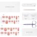 DANNI & TONI 28 Stickers Semi Cured Nail Wraps Soft Self-Adhesive Gel Nail Stickers Salon-Quality Gel Nail Polish Strips(Subtle Chic) French Manicure Stickers - Buy Online on GoSupps.com