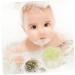 4pcs Baby Facial Bath Balls - Exfoliating Body Scrubber & Soft Sponge Cleansing Pads for Toddlers | Baby Powder Talc & Cornstarch Shower Essentials - Buy Online on GoSupps.com