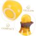 Garvalon Ceramic Pot Container for Essential Oils - Yellow 5.5x7.5cm | Perfect for Beauty Salons and Spa Needs - Buy Online on GoSupps.com