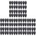 DOITOOL 150 pairs Shop Earmuffs Caps Barber Covers Bathing Shower Hair Tender Hairdressing Ear Accessories Dyeing Cap Coloring Salon Protector Protectors Black Dye of Plastic Home Shield 7.5x4cmx3pcs Blackx3pcs