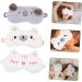 FOMIYES 15 Pcs Plush Eye Masks & Silk Hair Scrunchies - Soft Satin Sleep Eye Covers for Kids & Girls - Buy Online on GoSupps.com