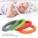 4PC Baby Biting Rings - Silicone Chicken Teething Toys - Red Orange Gray Green - Dishwasher & Fridge Safe - Ideal for Boys & Girls - Buy Online on GoSupps.com