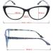 CRGATV Blue Light Blocking Cat Eye Reading Glasses 3 Pack for Women - Anti Eyestrain & Glare - +1.25 Strength - Buy Online on GoSupps.com