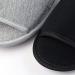 Portable Travel Foldable Slippers Open Toe Hotel Spa Slippers Cotton Non-Disposable Guests Slippers Business Trip Flight Slippers with Pouch Indoor House Shoes Anti-Skid Footwear Fit Men and Women 6 UK Black Grey - Buy Online on GoSupps.com
