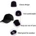 LANGZHEN Unisex Baseball Cap | Washed Denim Adjustable Dad Hat - Black | 100% Cotton | Men Women | Large - Buy Online on GoSupps.com
