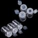 6 Pieces 10ml Mini Refillable Empty Loose Powder Bottles - Travel Cosmetic Containers for Glitter & Eyeshadow - Buy Online on GoSupps.com