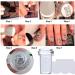 LoveOurHome 5pc Nail Art Stamping Kit - Plant, Flower, Animal Designs | Rhinestones, Glitter, Stamper & Scraper Included - Salon Quality Nail Templates for DIY Manicure - Buy Online on GoSupps.com