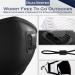 5 Layer Breathable Cotton Face Mask with Filter Reusable Black Face Masks Washable Uk with Adjustable Ear Straps Nose Wire & Replaceable Filters for Unisex Black 5 - Buy Online on GoSupps.com