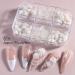 Wedding Acrylic Resin Charms Elegant Nail Art Decor Aurora 3D White Nail Rhinestones Camellia - Buy Online on GoSupps.com
