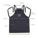 StyleCraft Heavy Weight Waterproof Barber-Salon Apron | Cross Back Strap & Pockets | Black - International Shipping Available - Buy Online on GoSupps.com