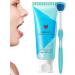 Rolempon Gums Tongue Cleaner Kit - Natural Mint Gel for Fresh Breath | Ergonomic Design Safe for Adults & Kids - Buy Online on GoSupps.com
