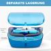 LdawyDE Denture Box Retainer Case Protable Retainer Box Mouth Guard Aligner Case Braces Boxs with Mirror Removal Tool Chewies Blue - Buy Online on GoSupps.com