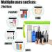 Clear Travel Toiletry Bag Set - TSA Approved Airport Liquids Bags, 2pcs Pink Makeup Bags for Men and Women - Holiday Essentials - Buy Online on GoSupps.com