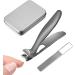 Nail Clippers Nail Clippers | Compact Nail Clippers for Men Stainless Steel Nail Clippers with Nail File for Elderly Wide Jaw Mouth Nail Clippers Grey - Buy Online on GoSupps.com