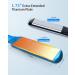 Nano Titanium Hair Straightener 1.7 Wide Flat Iron | MCH Straightening Iron for Fast Results | 5 Temp Settings | Dual Voltage Blue Straightener - Buy Online on GoSupps.com
