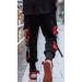 Men's Punk Cargo Baggy Techwear Joggers | Hip Hop Harem Streetwear | Tactical Track Pants - Black (Medium) - Buy Online on GoSupps.com