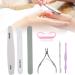 Cuticle Nippers 7pcs Professional Steel Pusher NailSave your time - Buy Online on GoSupps.com