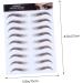 NOLITOY 4pcs Girl Water Female Women Tool Eyebrow for Sticker Makeup Shaping Fake Eyebrows Like False Hair - Buy Online on GoSupps.com