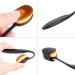 Rucudim Premium Makeup Brush Set - Foundation Contouring and Oval Brushes for Liquid & Powder Blending - Black with Lid - Buy Online on GoSupps.com