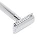 Durable Silver Safety Razor - Non-Slip Double Edge for Travel & Home Use - Buy Online on GoSupps.com
