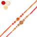 Ghasitaram Gifts Rakhi for Brother Rakhis Online - Set of 2-6074 and 6325 Om Rakhi Threads