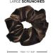 2 PCS Premium Large Dark Brown Velvet Hair Scrunchies for Women, Girls, and Kids - Updo Ponytail Bobble Scrunchy Bands - Buy Online on GoSupps.com