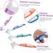 Buy Healvian 4-Piece Toothbrush Cleaning Tools for Dentures & Prosthesis Care - Double Head Cleaner for Optimal Oral Hygiene - Buy Online on GoSupps.com