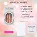 Almond Shaped Gold Foil Fake Nails - 24pcs Medium Press on Acrylic French Nails with Swirl Designs - Summer Glossy Stick on Nails for Women and Girls - AL21 - Buy Online on GoSupps.com