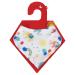 Piccalilly Baby Party Elephant Bandana Bib & Burp Cloth Multicoloured One Size