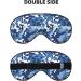 Blue Camo Sleep Mask Eye Cover for Better Sleep | Reusable Soft Blackout Eye Masks for Travel & Camping | Perfect Gift for Men & Women - Buy Online on GoSupps.com