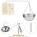 Aroma Bowl Sauna - 850ml Stainless Steel Aroma Bowl for Spa & Sauna Accessories | Vaporizer Shell & Hanging Oil Dish - Buy Online on GoSupps.com