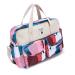 SONARIN Large Capacity Baby Nappy Changing Tote Bag Multi-Function Waterproof Baby Changing Bag Satchel Messenger Bag Travel Diaper Bag with Shoulder Strap & Changing Mat(Color Stitching)