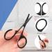Unaone 2 PCS Nose Hair Scissors - Stainless Steel Facial Trimming Scissors for Men & Women - Perfect for Nose Mustache Eyebrow & Eyelash Grooming (Black/Silver - Buy Online on GoSupps.com