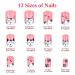 72-Piece Self-Adhesive Artificial Fingernails Set for Kids - Cute Strawberries Kittens & Ice Cream Designs - Buy Online on GoSupps.com